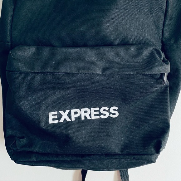 EXPRESS Unisex SWAG Branded Black Book Bag One Size Backpack - Picture 3 of 7